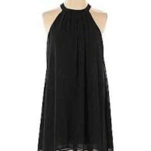 Astr Black Backless Swing Dress